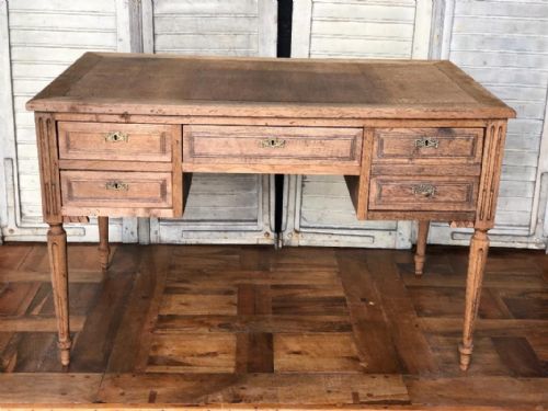 French Oak Double Sided Desk