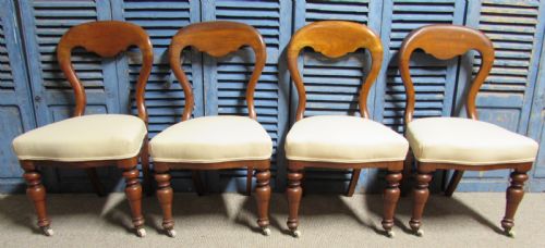 Set 4 Victorian Dining Chairs