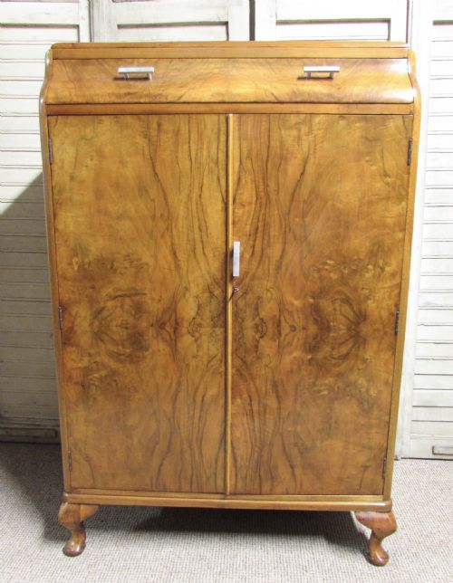 Burr Walnut Art Deco Cabinet