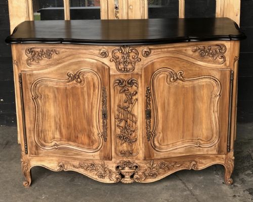French Cheery Wood Serpentine Buffet