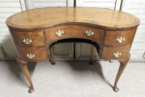 Kidney Burr Walnut Ladies Desk
