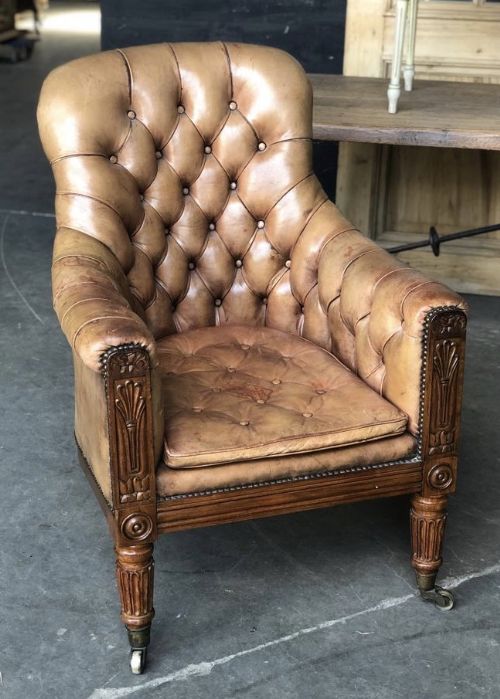 William IV Rosewood Library Chair