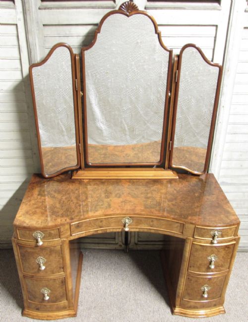 Burr Walnut Dressing Table