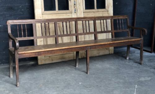 Wonderful Rare Early Oak Bench