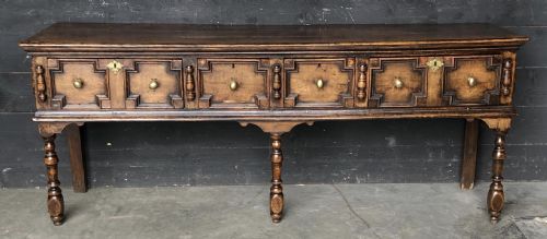 Early 18th Century Oak Dresser Base