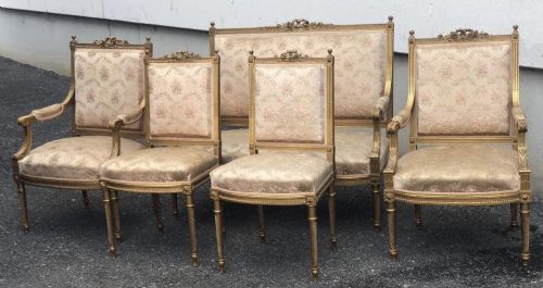 Quality French Gilt Salon Suite