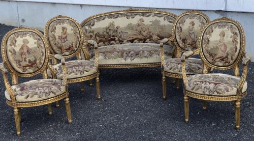 French Gilt Salon Suite
