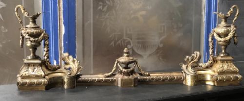 French 19th Century Bronze Fender Set