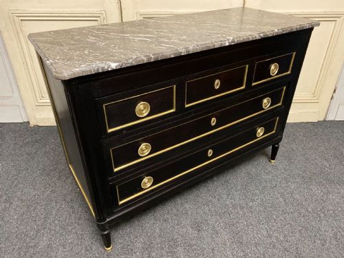 French Ebonised Directoire Chest of Drawers