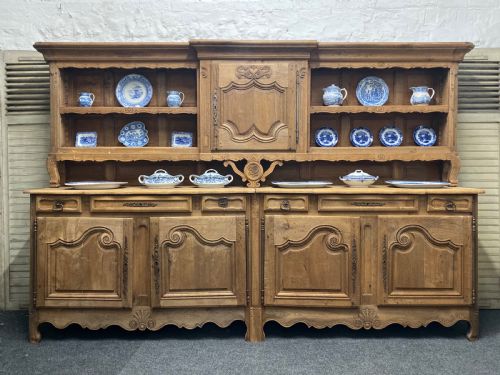 Large French Bleached Oak Dresser