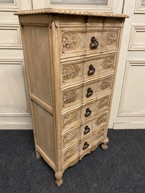 French Bleached Oak Chest of Drawers