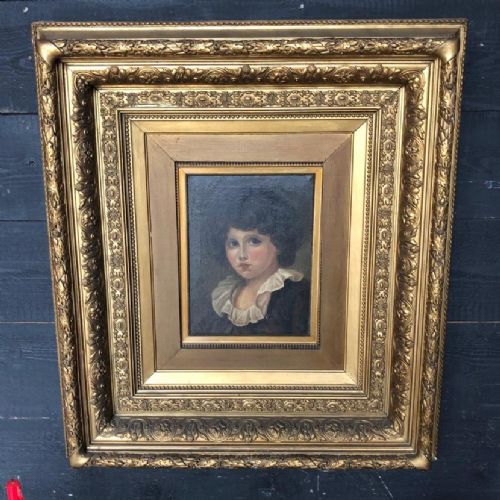 Charming French Oil Painting