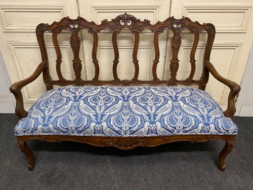 Lovely French Walnut Settee