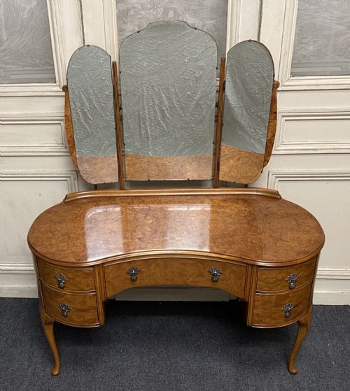 ‘Maple & Co’ Burr Walnut Dressing Table
