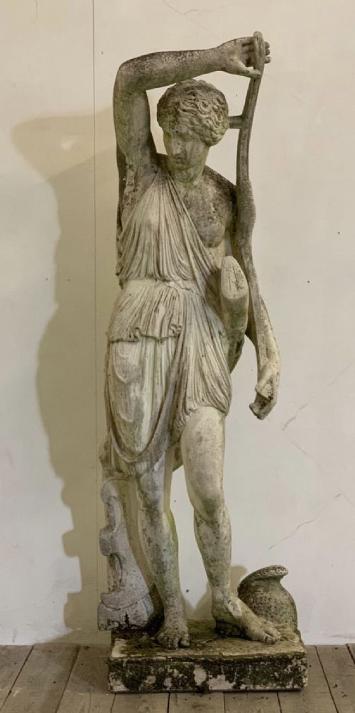 Large Amazon Garden Marble Statue