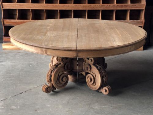 French Bleached Oak Dining Table