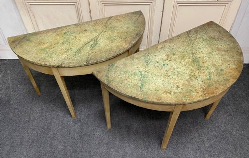 Pair Decorated Console Tables
