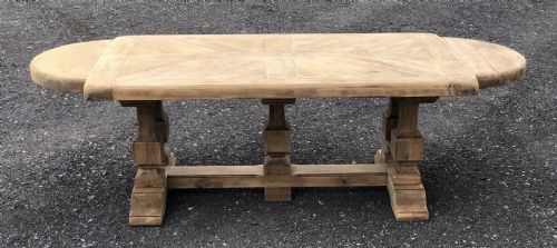 Large French Oak Farmhouse Dining Table