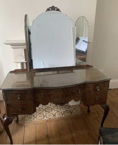 Burr Walnut Dressing Table
