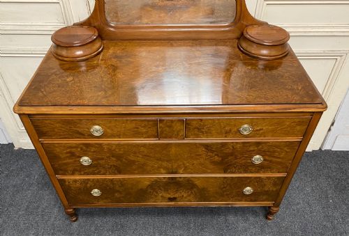 fig 1. American Burr Walnut Dressing Chest