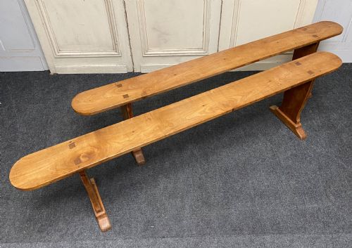 Pair French Cherry Benches