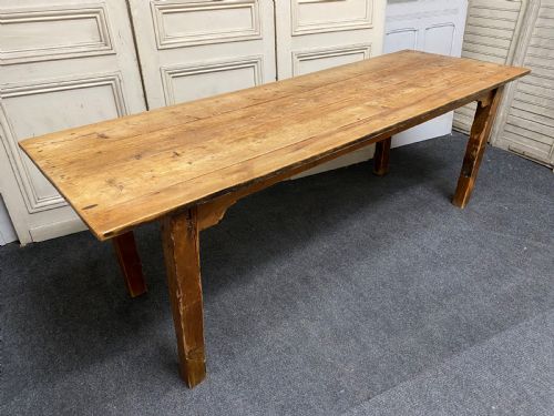 19th C Pine Kitchen Table
