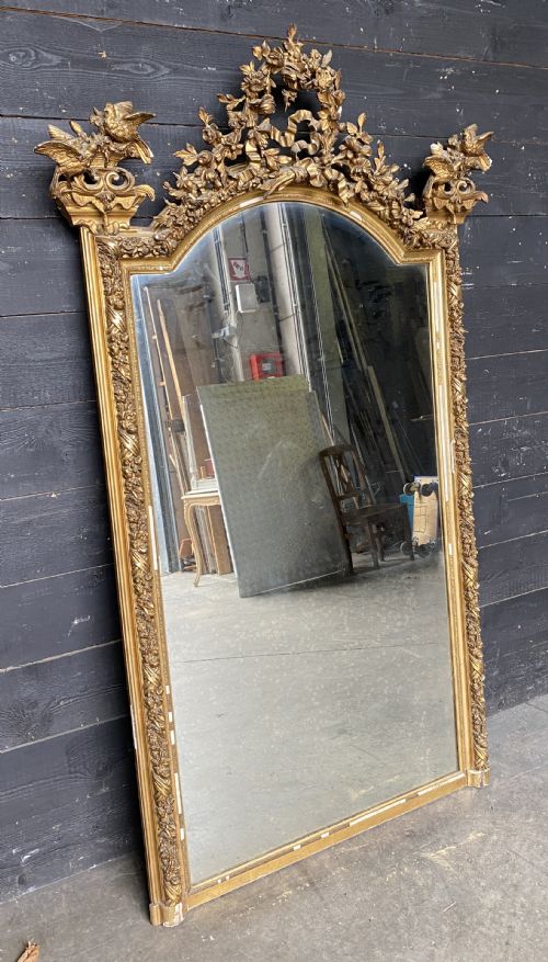 Large French Gilt Mirror