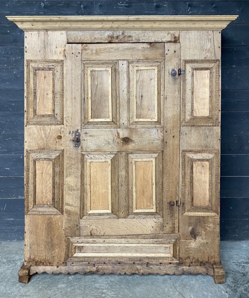 Early Oak French Wardrobe