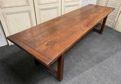 Long French Oak Farmhouse Table