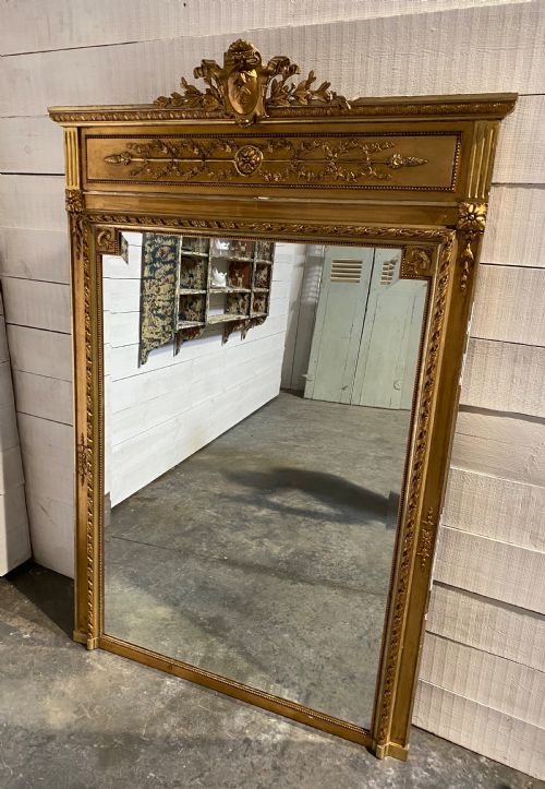 Large French Gilt Mirror