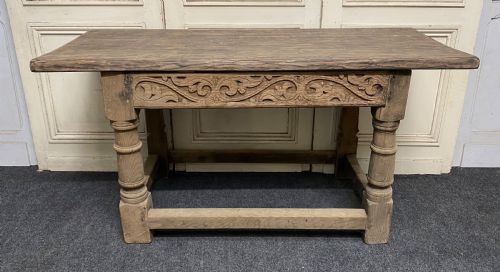 French Bleached Oak Hall Table