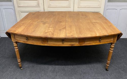 fig 1. Huge French Oval Farmhouse Table