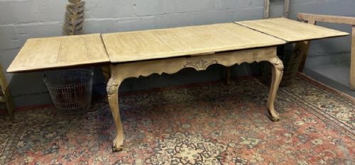 French Bleached Oak Extending Dining Table