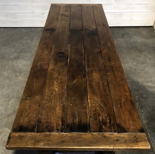 fig 1. 18th Century Refectory Farmhouse Dining Table 