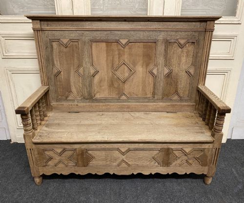Bleached Oak Hall Bench