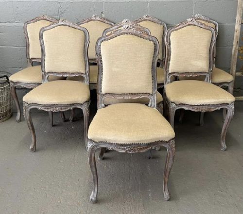 Lovely Set 8 French Dining Chairs