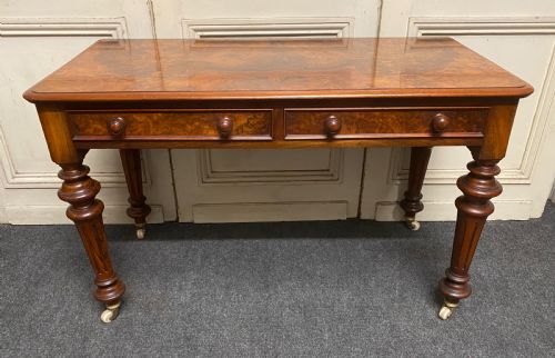 Rare Burr Walnut Writing Table
