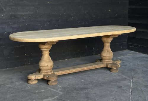 Large French Oak Monastery Table