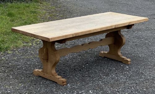 French Farmhouse Trestle End Dining Table