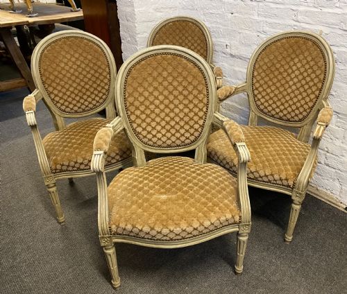 Set 4 French Arm Chairs
