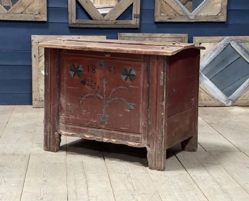 Early Swedish Folk Art Chest
