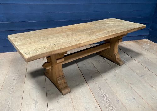 Rustic Oak Farmhouse Dining Table
