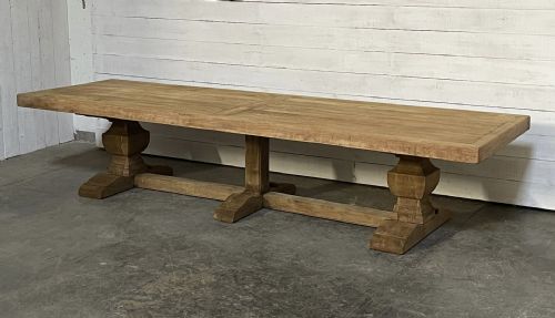 Enormous French Oak Farmhouse Dining Table