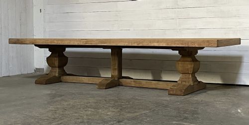 fig 1. Enormous French Oak Farmhouse Dining Table