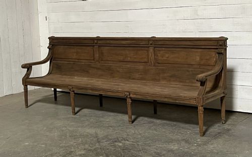 Superb Large French Oak Bench