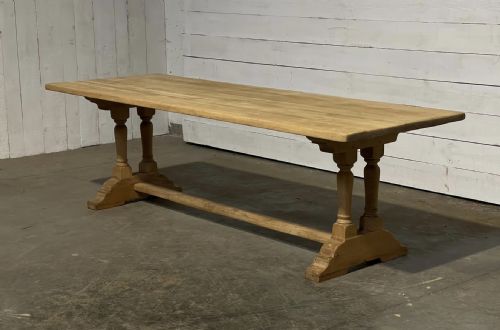 Large French Oak Refectory Dining Table