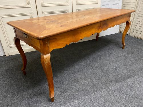 Early Normandy Fruitwood Farmhouse Table