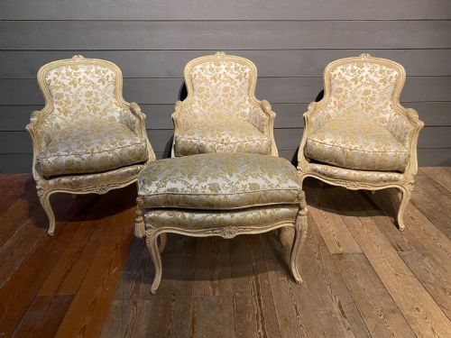 Quality French Bergere Chair Suite
