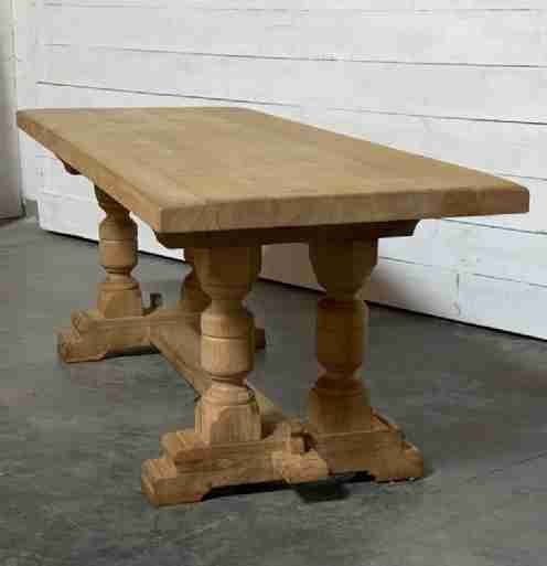 French Oak Farmhouse Dining Table
