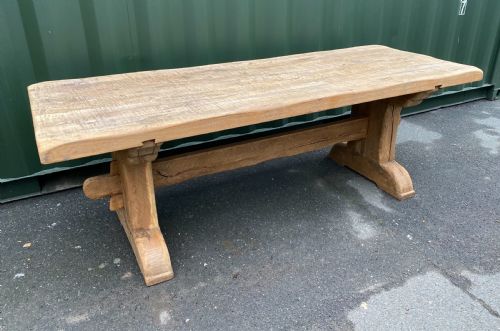 Rustic Oak Farmhouse Dining Table
